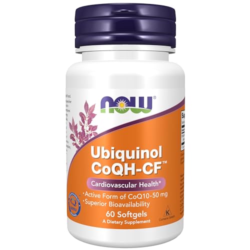 Suplementos NOW Foods, Ubiquinol CoQH-CF™ (Forma Activa de CoQ10 - 50 mg con Superior Biodisponibilidad), 60 Softgels - imagen 1