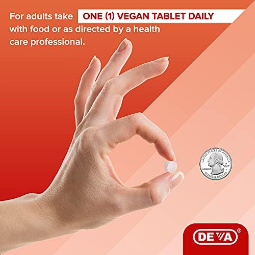 Suplemento Vegano de Vitamina B12 DEVA - Complejo de Disolución Rápida de 1000 Mcg Methylcobalamin B12, Ácido Fólico, B6 - Sabor Limón - 90 Tabletas - imagen 5