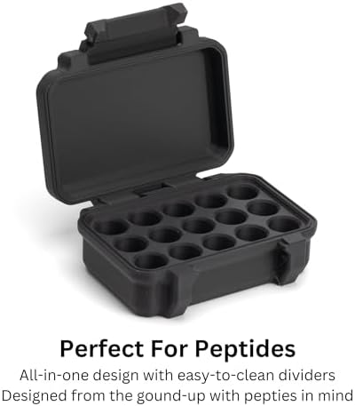Estuche para 15 viales de péptidos de 3 ml | Resistente y seguro para refrigerador y congelador - imagen 2