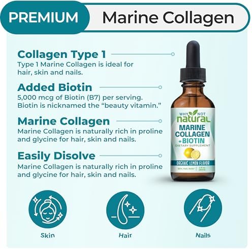 Why Not Colágeno Líquido Natural con Biotina - Gotas Suplemento para Cabello, Piel y Uñas para Mujeres y Hombres - imagen 2
