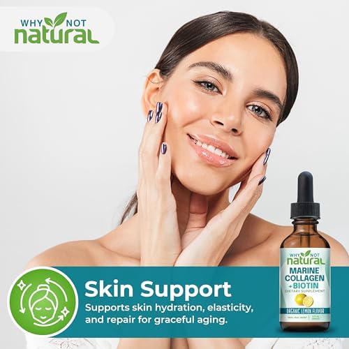 Why Not Colágeno Líquido Natural con Biotina - Gotas Suplemento para Cabello, Piel y Uñas para Mujeres y Hombres - imagen 5