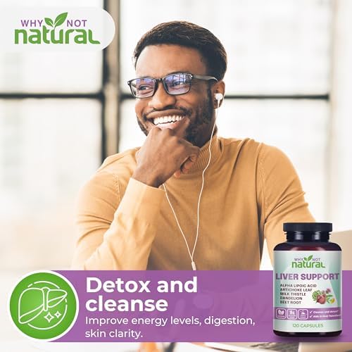 Suplemento Natural 5 en 1 para la Salud del Hígado Why Not con Apoyo de Cardo Mariano - 120 Cápsulas para Detox y Limpieza - imagen 3