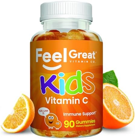 Gomitas de Vitamina C para Niños | Defensa Inmunológica | Veganas, Sin Gluten | 250 mg por Porción | 90 Gomitas | Feel Great Vitamin Co. - imagen 1