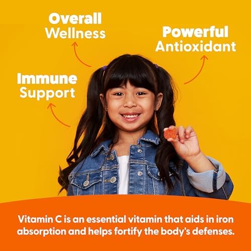 Gomitas de Vitamina C para Niños | Defensa Inmunológica | Veganas, Sin Gluten | 250 mg por Porción | 90 Gomitas | Feel Great Vitamin Co. - imagen 3
