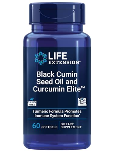 Aceite de Semilla de Comino Negro y Curcumina Elite de Life Extension, Extracto de Cúrcuma, Soporte Inmunológico, 60 Softgels, Libre de Gluten y No - imagen 3