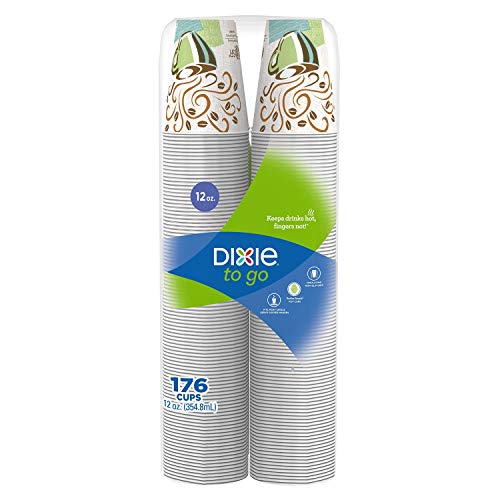Vasos de Papel Dixie para Llevar, 12 Onzas, Paquete de 176 unidades - imagen 3