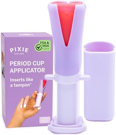 Aplicador de Copa Menstrual Pixie - Se Inserta Como un Tampón - Ideal para Mujeres con Uñas Largas - Propiedades TPE Autodesinfectantes - Incluye - imagen 1