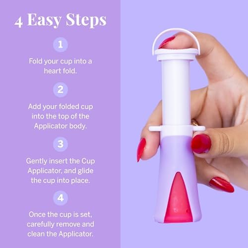Aplicador de Copa Menstrual Pixie - Se Inserta Como un Tampón - Ideal para Mujeres con Uñas Largas - Propiedades TPE Autodesinfectantes - Incluye - imagen 7