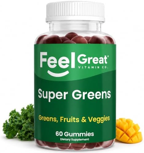 Gomitas Super Greens - Suplemento de Superalimentos Verdes con Espinaca, Brócoli, Col Rizada, Remolacha y Saúco para Apoyo Inmunológico - Sabor - imagen 1