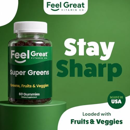 Gomitas Super Greens - Suplemento de Superalimentos Verdes con Espinaca, Brócoli, Col Rizada, Remolacha y Saúco para Apoyo Inmunológico - Sabor - imagen 2