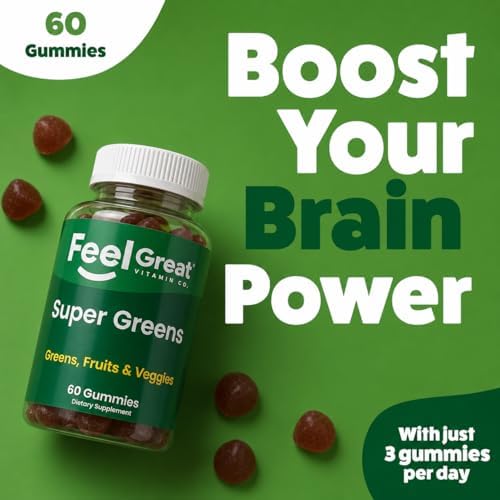 Gomitas Super Greens - Suplemento de Superalimentos Verdes con Espinaca, Brócoli, Col Rizada, Remolacha y Saúco para Apoyo Inmunológico - Sabor - imagen 4