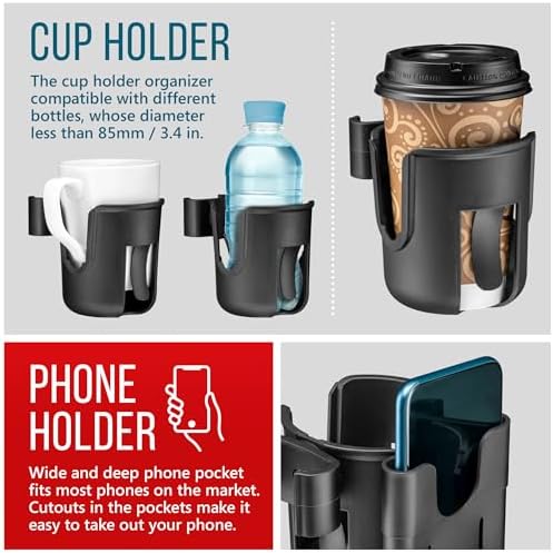 Soporte para Taza y Teléfono Clip-On – Diseñado Exclusivamente para Ser Compatible con Andadores Nitro de Drive Medical - imagen 4