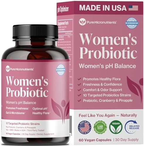 Probióticos Vaginales Pure Micronutrients para Mujeres - Apoyo contra Olores y Picazón - Salud Vaginal con Arándano, Lactobacilos y Prebióticos - - imagen 1