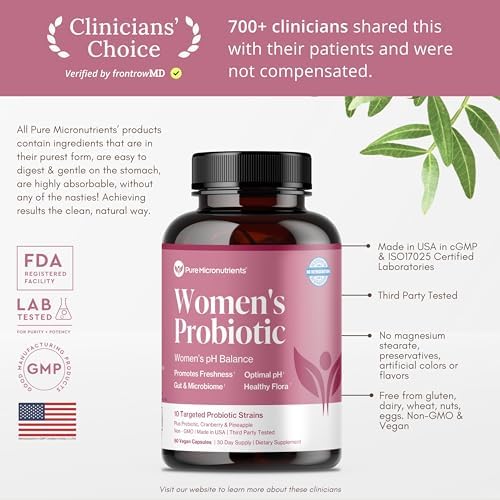 Probióticos Vaginales Pure Micronutrients para Mujeres - Apoyo contra Olores y Picazón - Salud Vaginal con Arándano, Lactobacilos y Prebióticos - - imagen 2