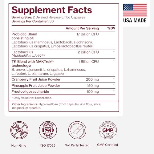 Probióticos Vaginales Pure Micronutrients para Mujeres - Apoyo contra Olores y Picazón - Salud Vaginal con Arándano, Lactobacilos y Prebióticos - - imagen 8