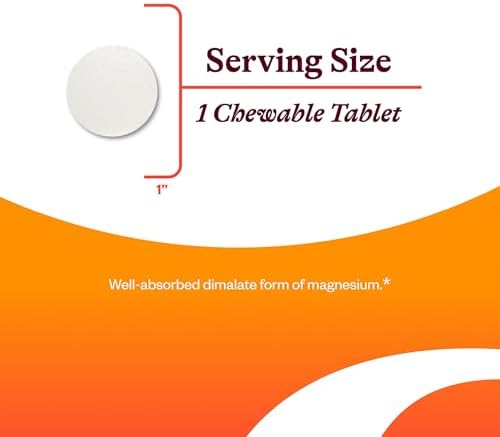 Magnesio Malato Masticable Seeking Health - Suplemento Mineral para Energía, Función Muscular y Nerviosa - 100 mg, 100 Tabletas Masticables - imagen 3