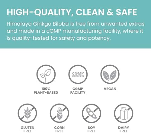 Himalaya Ginkgo Biloba, Suplemento Herbal para Memoria y Concentración, 120 mg, 60 Cápsulas, Vegano y Sin Gluten, Suministro para 60 Días - imagen 5