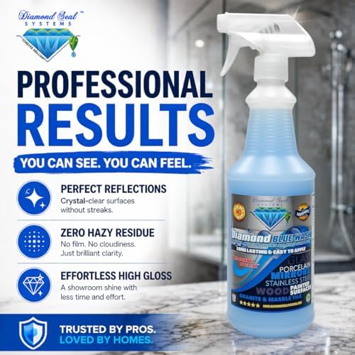 Limpiador Multiusos Repelente de Diamante Azul 32oz - Brilla y Limpia Vidrio, Granito, Madera y Acero Inoxidable. Fabricado en EE. UU. - imagen 3
