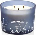 Vela Aromática de Sal Marina y Salvia - Vela de Soja Grande de 14.5 oz - Limpieza Energética para el Hogar, Alivio del Estrés para Mujeres y Hombres - imagen 1