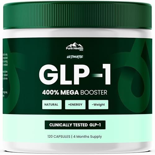 Suplemento GLP-1 MAX de PURE HEALTH para Hombres y Mujeres, Probiótico Akkermansia - Suplementos Naturales GLP-1 | 120 Tabletas, Suministro para 4 - imagen 1