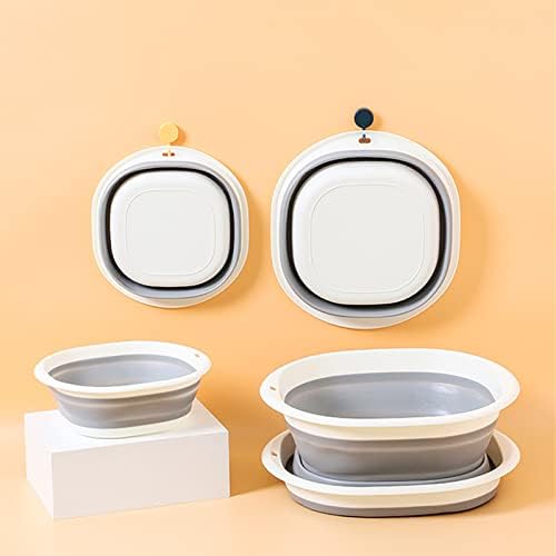 Lavabo Plegable Multifuncional Ligero y Portátil, Set de 3 (S, M, L) para Camping y Fregaderos de RV - imagen 3