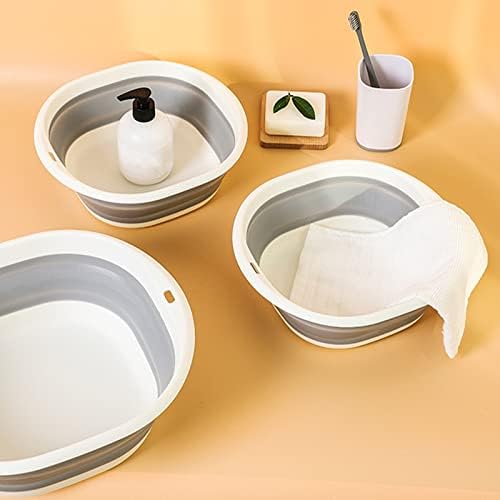 Lavabo Plegable Multifuncional Ligero y Portátil, Set de 3 (S, M, L) para Camping y Fregaderos de RV - imagen 4