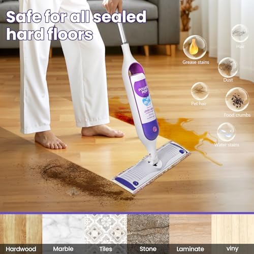 Recargas para Power Mop, 24 Paquetes Desechables para Swiffer Powermop - Absorbentes, Limpieza Rápida, Multi-Superficie, [Empaque No Aspirado] - imagen 6