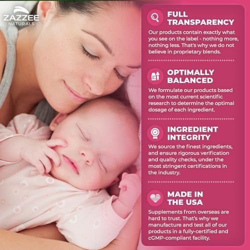 Zazzee Myo & D-Chiro Inositol Ideal 40:1 con Vitamina D3 y Folato, 120 Cápsulas Veganas, Suplemento de Salud Femenina, No GMO, Hecho en EE. UU. - imagen 5