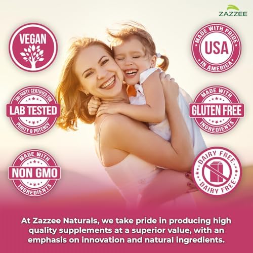 Zazzee Myo & D-Chiro Inositol Ideal 40:1 con Vitamina D3 y Folato, 120 Cápsulas Veganas, Suplemento de Salud Femenina, No GMO, Hecho en EE. UU. - imagen 7