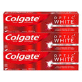 Pasta Dental Blanqueadora Colgate Optic White, Blanco Brillante - 5 oz (Paquete de 3) - imagen 1