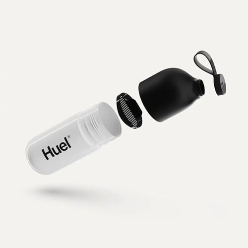 Botella de Mezcla Huel Black Edition | Libre de BPA, Cuerpo de Tritan Duradero | Tapa con Cierre para Evitar Derrames | Guía de Medidas | Apta para - imagen 3