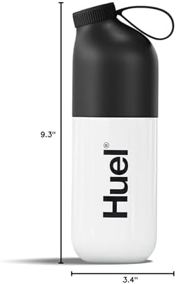 Botella de Mezcla Huel Black Edition | Libre de BPA, Cuerpo de Tritan Duradero | Tapa con Cierre para Evitar Derrames | Guía de Medidas | Apta para - imagen 5