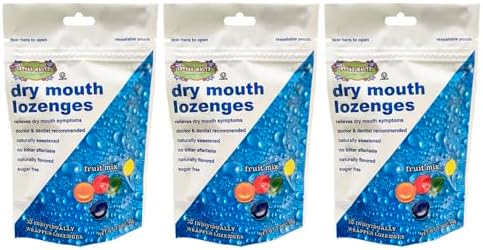 Caramelos Cotton Mouth para Alivio de Boca Seca Mezcla de Frutas 3.3oz (3 Bolsas) | Sin Azúcar, Sin Gluten, Sabor Frutal Delicioso, 30 Piezas - imagen 1