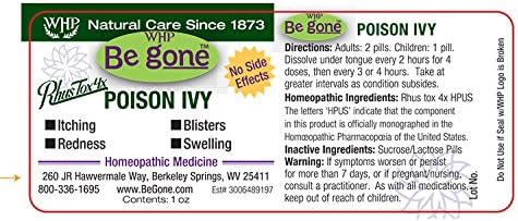 Be Gone™ Ivy Poison, 300 Pastillas. Solución Natural y Efectiva para el Picor y las Ampollas de la Hiedra Venenosa. - imagen 2
