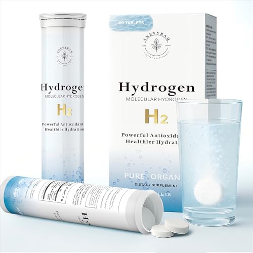 Tabletas de Agua Hidrogenada con Magnesio – 8 PPM H2 para Agua Potable – Fórmula Antioxidante para Energía, Recuperación y Soporte Cognitivo – 60 - imagen 1