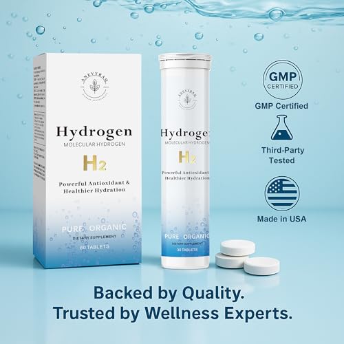 Tabletas de Agua Hidrogenada con Magnesio – 8 PPM H2 para Agua Potable – Fórmula Antioxidante para Energía, Recuperación y Soporte Cognitivo – 60 - imagen 5