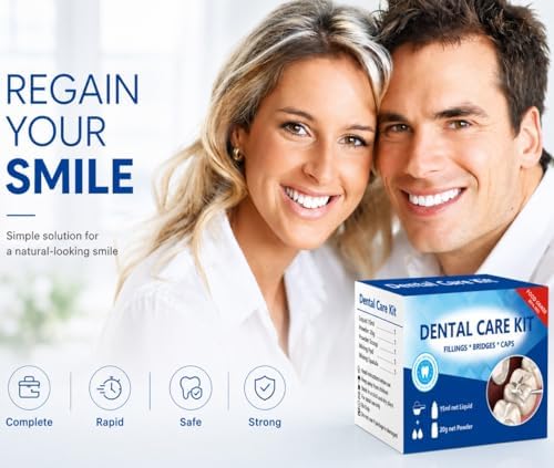 Kit de Reparación Dental con Cemento de Óxido de Zinc y Eugenol, Reemplazo Temporal de Dientes, 2 Piezas para Dientes Rotos y Puentes - imagen 5