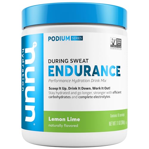 Nuun Hidratación Polvo de Resistencia, Limón Lima, Apoyo para Entrenamiento, 5 Electrolitos Esenciales + Carbohidratos, Vegano, No GMO, (16 Porciones - imagen 5