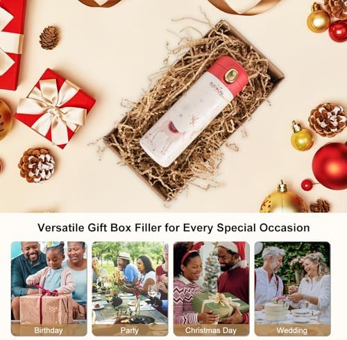 Relleno de Papel Arrugado Marrón de 4.4 lb – Papel Desmenuzado para Cestas de Regalo, Ideal para Rellenar en Pascua, Navidad y Cumpleaños - imagen 4