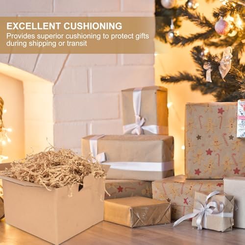 Relleno de Papel Arrugado Marrón de 4.4 lb – Papel Desmenuzado para Cestas de Regalo, Ideal para Rellenar en Pascua, Navidad y Cumpleaños - imagen 6