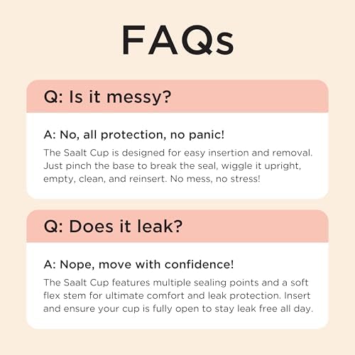 Copa Menstrual Saalt Soft – Copa Reutilizable para Período – Protección Cómoda y Sin Filtraciones hasta 12 Horas – Libre de BPA y Látex – Incluye - imagen 5