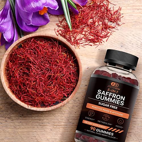 Gomitas de Saffrón Effective Nutra para Adultos 88.5mg - Apoyo al Ánimo y Alivio del Estrés con GABA y Flor de Pasión - Fórmula 5 en 1 - Sin Azúcar, - imagen 6