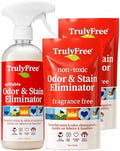 Eliminador de Olores y Manchas Multiusos Truly Free, Eliminador de Olores para Mascotas, Desmanchador para Alfombras, Sofás y Más, Incluye 1 Botella - imagen 1