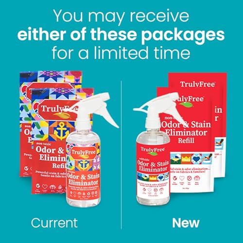 Eliminador de Olores y Manchas Multiusos Truly Free, Eliminador de Olores para Mascotas, Desmanchador para Alfombras, Sofás y Más, Incluye 1 Botella - imagen 2