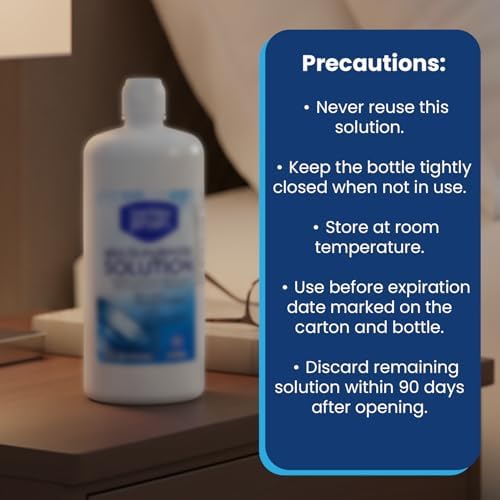 Solución Multiusos Berkley Jensen, 48 oz (Paquete de 3 Botellas de 16 oz) - Solución Estéril para Lentes de Contacto - Limpia, Desinfecta y Elimina - imagen 4
