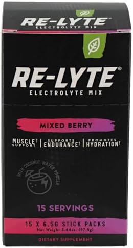 Mezcla de Bebida Electrolítica RELYTE Re-Lyte Sabor Berries, 15 Porciones, 3.44 oz - imagen 2