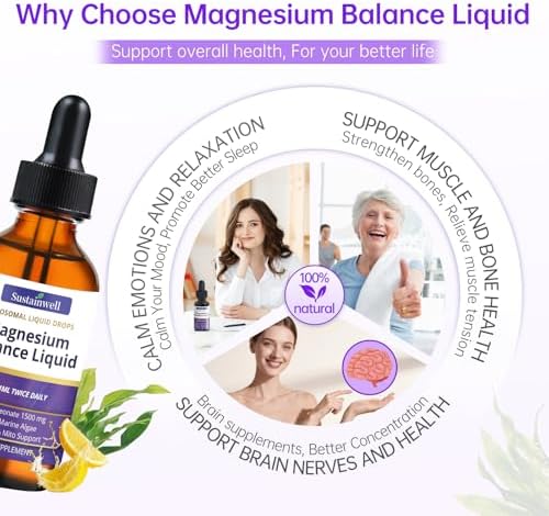 Gotas Líquidas de Magnesio L-Treonato 1500mg - Suplemento Cerebral para Memoria, Enfoque y Sueño, Sin Azúcar, Vegano, 2.04 Fl Oz, Certificado GMP - imagen 3