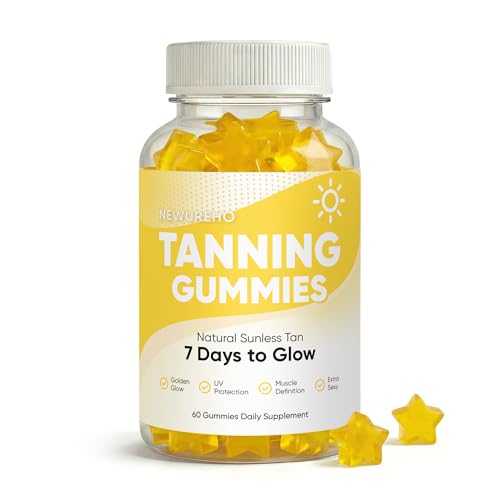 Gomitas Bronceadoras, Bronceado Natural en 7 Días con Astaxantina, Beta-Caroteno y Extracto de Mango, Veganas y Sin Azúcar, 60 Gomitas - imagen 1