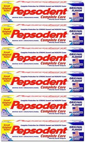Pasta de Dientes Pepsodent Complete Care Sabor Original 5.5 oz (Paquete de 3) - imagen 1