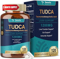 Suplemento Totaria TUDCA 1200mg (Ácido Tauroursodeoxicólico), 120 Cápsulas, Suplementos de Sales Biliares Ultra Potentes para Hígado y Vesícula, - imagen 1